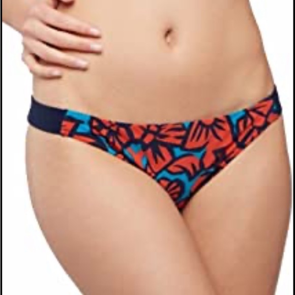 Maison Lejaby Paris France Aloha Honolulu Swim Bikini Bottoms Size Large Floral - Picture 2 of 11